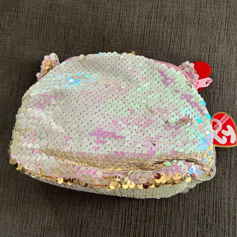 TY Flip Sequin Unicorn Cosmetic Make up Bag Pouch
